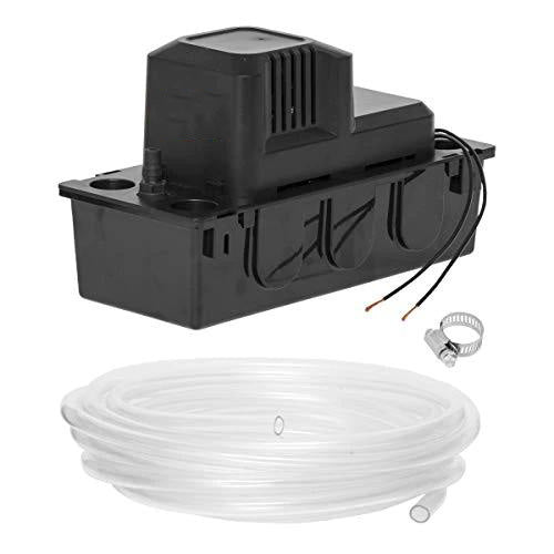 TDRFORCE 65 GPH 1/50 HP Automatic Condensate Pump with Safety Switch and 20 Ft. Tubing for HVAC, Dehumidifier, Furnace, Air Conditioner, Max Head 18 ft, Black : Everything Else