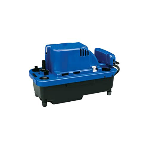 TDRFORCE 115 Volt, 1/30 HP, 84 GPH Automatic Condensate Removal Pump, 6-Ft. Power Cord, Safety Switch, 20-ft. 3/8-inch Tubing, Blue