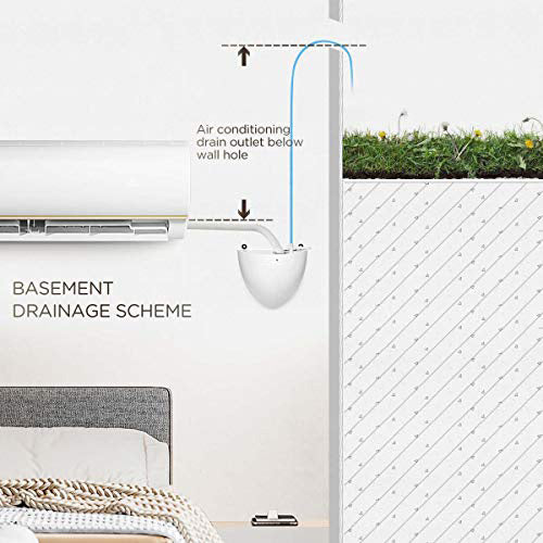 TDRFORCE Condensate Mini Pump Exquisite Automatic Condensation Drain Removal Pump Wall Mounted Quiet for HVAC,Air Conditioner,Dehumidifier,Furnance,Ice Maker,Suitable for A/C 1-5HP 3700W (FUJ—40L)
