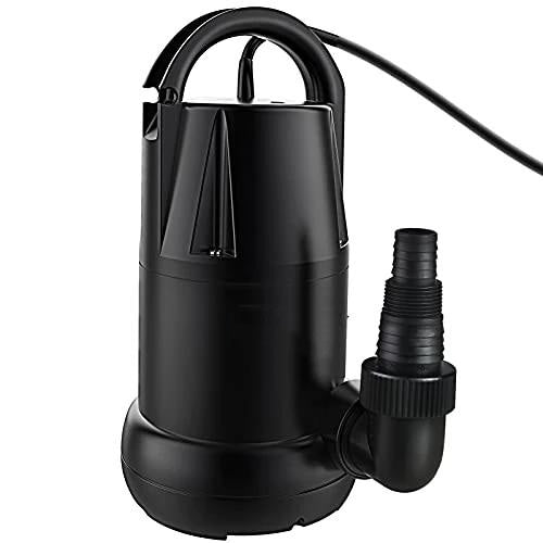 TDRFORCE Submersible Sump Pump 3/4 HP 4450 GPH, Utility Pump for Clean/Dirty Water Removal, Transfer Water Pump for Swimming Pool Garden Pond Basement,