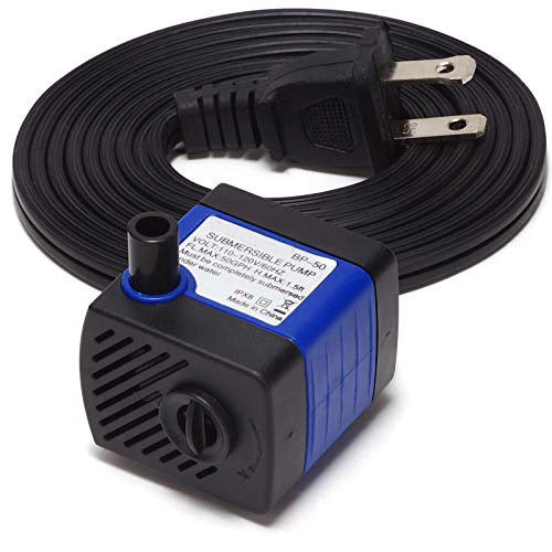 TDRFORCE Submersible Water Pump, 50GPH Fountain Pump, Small Water Pump, Aquarium Pump for Fish Tank, Outdoor Water Fountain, Hydroponics, Pond : Pet Supplies