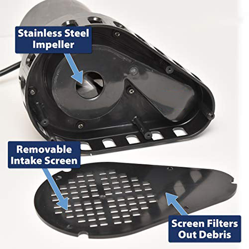 TDRFORCE 1/2 HP Thermoplastic Submersible Sump Pump with Vertical Float Switch - - Amazon.com