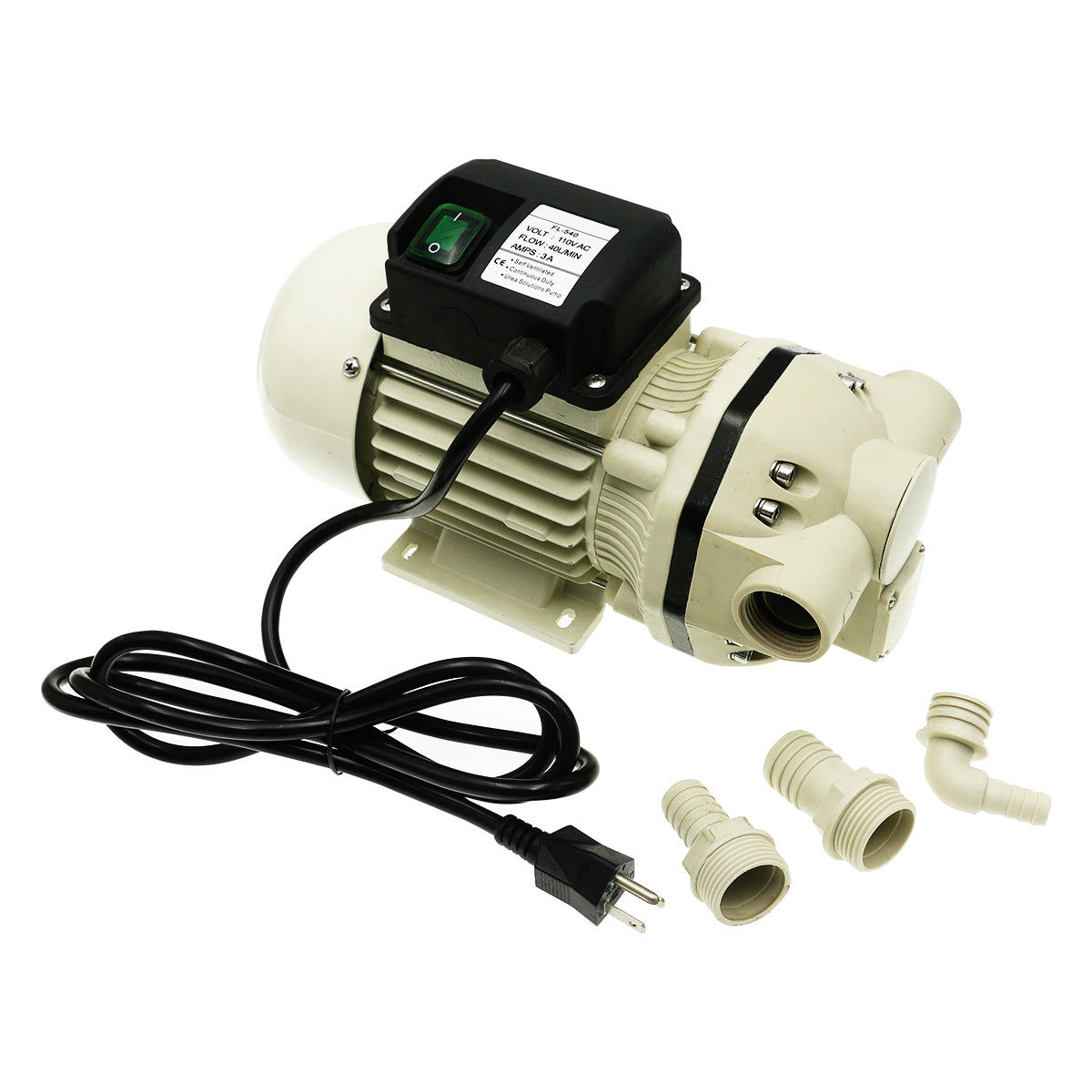 TDRFORCE FL-540B Chemical Pump Electric Self Priming Pump 115V Used For Spray Irrigation Liquid Transportation Refueling Equipment