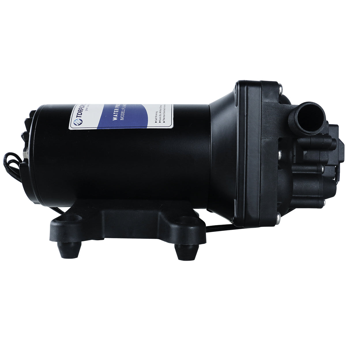 TDRFORCE Water Pressure Booster Pump for House 110V ac Water Transfer 5.5GPM 75PSI Self-priming Pump,Diaphragm Pump Washdown Pump for Boats Inline Garden Hose Lawn Camper Sprinkler Irrigation