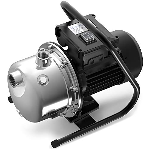 TDRFORCE 1.6 HP Shallow Well Pump Garden Pump,Portable Water Transfer Draining Irrigation Pump for Water Removal, Lawn Fountain Pump