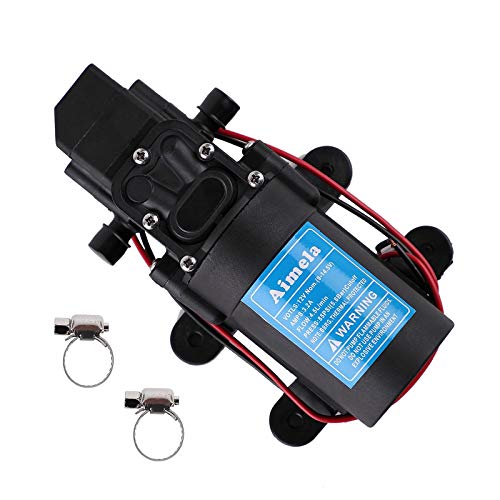 TDRFORCE 12 Volt High Pressure Pump Diaphragms,4.5 L/Min 1.2 GPM 85 PSI Adjustable for Spray,Marine,Lawn