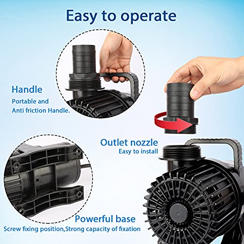 TDRFORCE (2200GPH-120W,UL listed) PS- High Flow Submersible Water Pump - Pond Pump - Submersible Pump - Water Fountain Pump - Aquarium Pump,PS-2200 : Pet Supplies