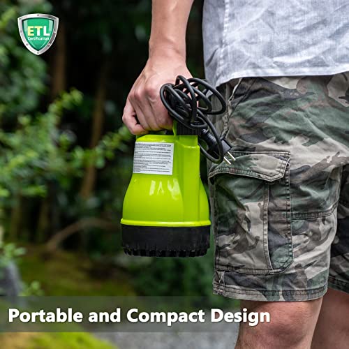 TDRFORCE 1/4HP Utility Pump 1500GPH Submersible Sump Pump, Drain Clean Water for Basement Flood Cellar Pool Garden Pond and Hot Tub - - Amazon.com