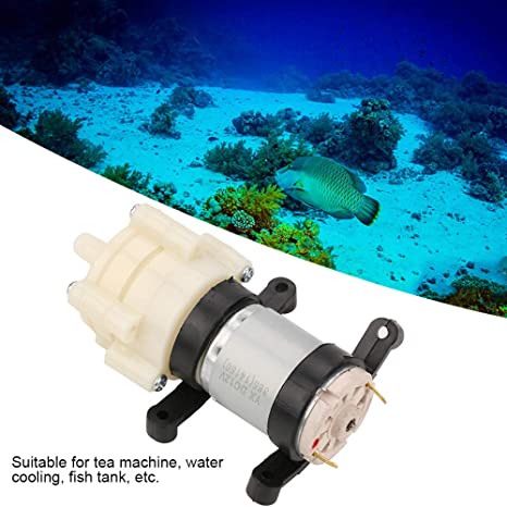 TDRFORCE Electric Diaphragm Pump, Self Priming 1.5-2L/Min Fresh Water Sprayer Pump Mini DC 12V for Tea Machine,Water Cooling and Fish Tank