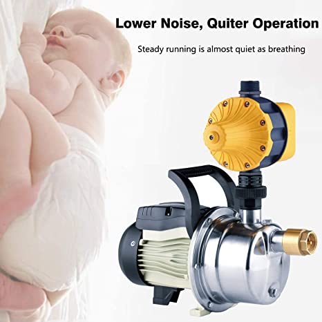 TDRFORCE 3/4 HP Water Pressure Booster Pump 110V Inline Water Transfer Pump Automatic Self Priming Irrigation Pump Shallow Well Jet Pump Household Booster Pump