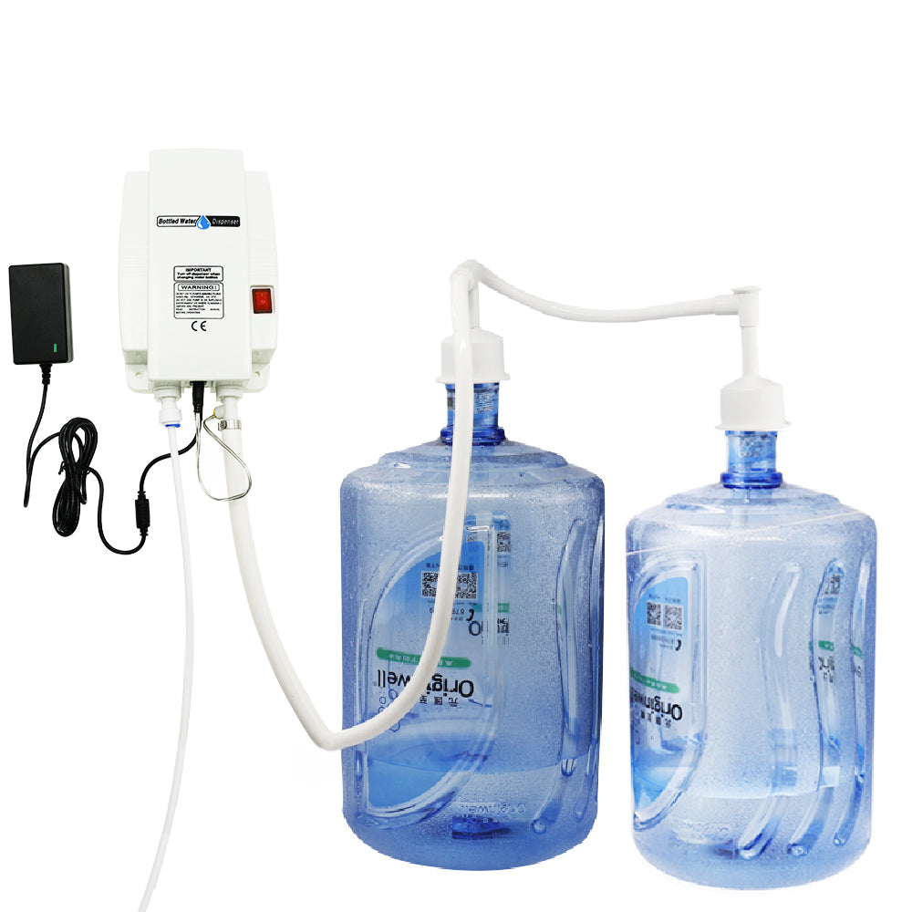 TDRFORCE 5 Gal Bottled Water Dispenser Pump Dispensing System 5 Gallon Water Jug Dispenser Pump Water Dilivery Automatic Electric Water Dispenser Bottle Pump Five Gallon Refrigerator Water Pump