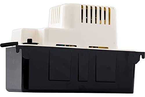 TDRFORCE 115 Volt, 80 GPH, 1/30 HP Automatic Condensate Removal Pump with Safety Switch, White/Black