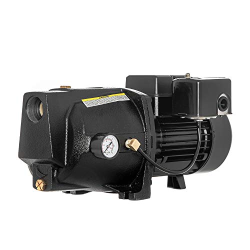 TDRFORCE 1/2 HP Cast Iron Shallow Well Jet Pump For Wells Up To 25 ft, Shallow Well Water Pump