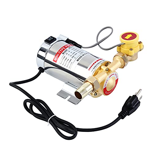 TDRFORCE 110V 90W Automatic Water Pressure Booster Pump Shower Booster with Water Flow Switch for Home Water Boosting Pump Household (60HZ 15PSI )