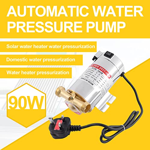 TDRFORCE 110V 90W Automatic Water Pressure Booster Pump Shower Booster with Water Flow Switch for Home Water Boosting Pump Household (60HZ 15PSI )
